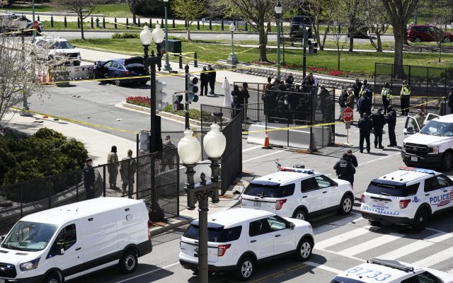 Car rams into police at Capitol barricade; officer killed